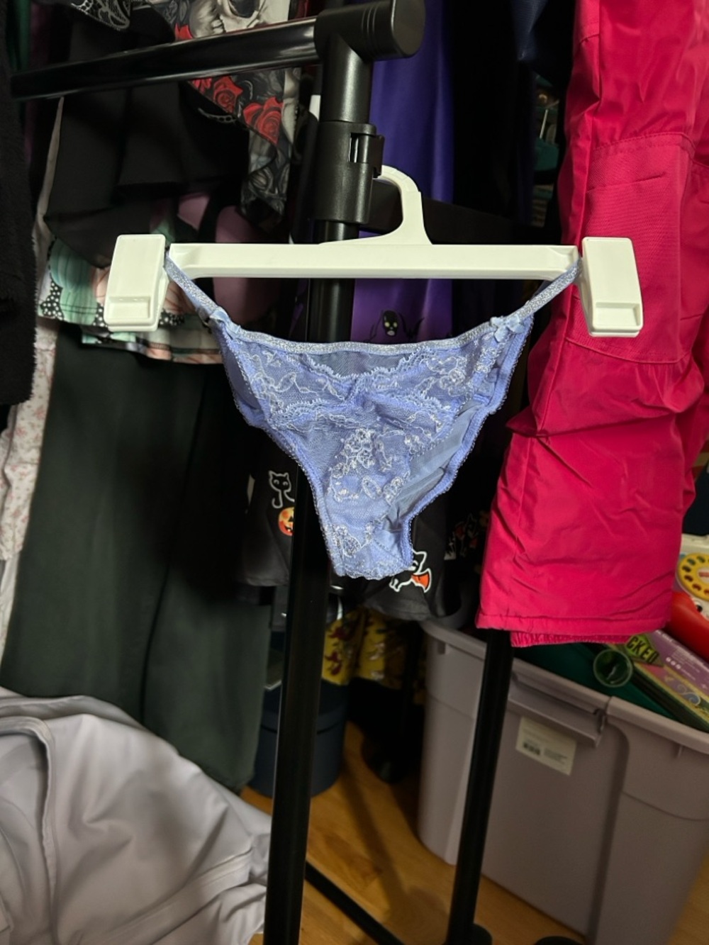 Lace Bikini Underwear - Light Blue